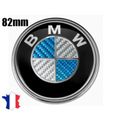 LOGO 82mm BMW CAPOT SERIE 7 E65 BADGE EMBLÈME Fibre de carbone BLEU-0
