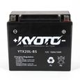 Batterie SLA Kyoto pour Moto Buell 1200 X1 Lighting 1999 à  2002 YTX20L-BS / 12V 18Ah-0