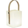 TIKY Lanterne sans fil poignée bambou - LED blanc chaud/multicolore dimmable - H27cm-0