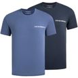 Pack de 2 Tee-shirts EA7 Emporio Armani - Réf. 111267-3R717-50936. Couleur : Bleu marine, Bleu. Détails. - Col rond. - Manches-0