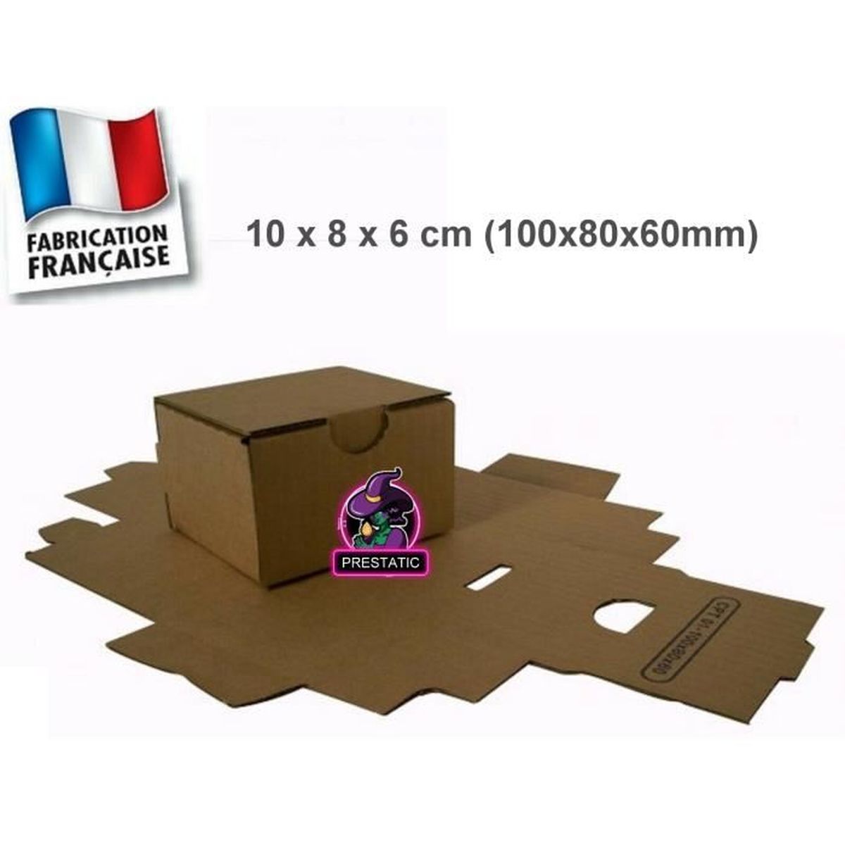 Livre Boite Lot De 100 Boîtes Postales Brunes 100x80x60 Mm La Poste Boite Aux Lettres