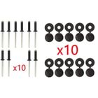 cyclingcolors Lot de 10 Rivets Cache Rivet Bleu Plaque D