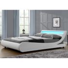 HABITAT ET JARDIN Lit LED "Natacha" - 160 x 200 cm - Blanc