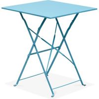 Table de jardin pliante - Acier - Oviala - Bleu