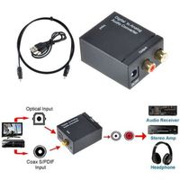 numérique vers Analogique convertisseur audio - rca l - r 3.5mm toslink coaxial