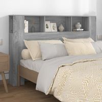Armoire de tête de lit - CIKONIELF - Sonoma gris - 160 cm - Contemporain - Design