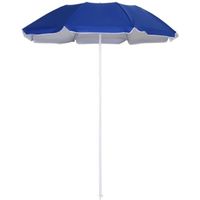 Parasol de plage inclinable octogonal - OUTSUNNY - Ø 150 cm - Protection UPF50+ - Sac de transport bleu