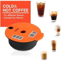 Réutilisable PP Café Capsule Pod avec Slicone Couvercle pour Bosch Tassimo Machine Faire Votre Café Préféré - 180ml