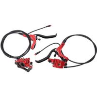 Ensemble de freins à disque pour vélo Fafeicy - Kit de frein hydraulique à sport électrique Rouge