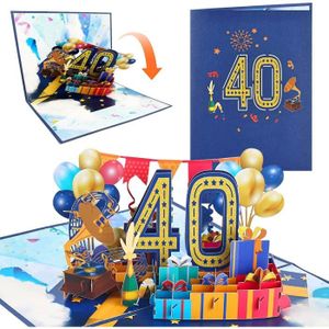 CARTE CORRESPONDANCE Carte Anniversaire Cartes 3d D'anniversaire 40 Ans