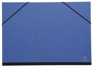 CARTON À DESSIN Carton a dessin Clairefontaine - 144402C - Un carton a dessin fermeture elastiques 52x72 cm, Bleu nuit