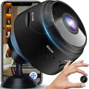 CAMÉRA IP Mini caméra de surveillance, caméra de sécurité Fu