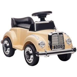 Porteur enfant voiture enfant 1-3 ans coffre klaxon 70L x 28,5l x 37H cm  blanc 70x28x37cm Blanc - Cdiscount Jeux - Jouets