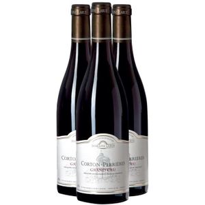 VIN ROUGE Corton Les Perrières Rouge 2019 - Lot de 3x75cl - Domaine Larue - Vin AOC Rouge de Bourgogne - Cépage Pinot Noir