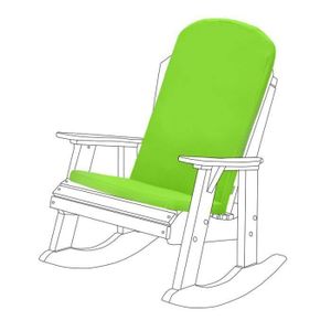 COUSSIN D'EXTÉRIEUR Gardenista Coussin de chaise de jardin extérieur pliable, coussin de chaise résistant à l'eau pour chaises Adirondack, Chaux