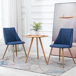 Lot De 2 Chaises Salle à Manger Cuisine Siège En Tissu Gris