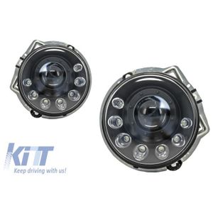 Lentilles Phares Set Dans Noir Pour Mercedes w461 w463 G-Classe de projecteur