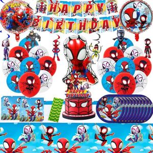 Hiaktnlh Spiderman Décoration d'anniversaire, Spiderman Décoration