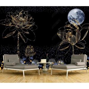 Papier Peint Panoramique 3D Chambre Enfants Nuage Lune Étoilée Dessin Animé Tapisserie  Murales Papiers Peints Soie Poster 300x210cm - Cdiscount Bricolage