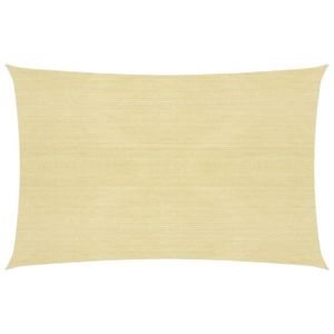 VOILE D'OMBRAGE Voile d'ombrage 160 g-m² Beige 5x8 m PEHD