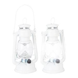 LAMPE A POSER 2x lampe-tempête LED blanche - 10032845-0