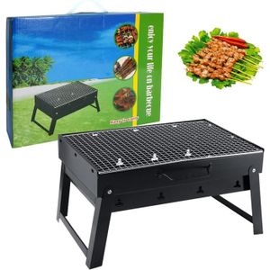 BARBECUE DULKET Barbecue portable au charbon de bois pour barbecue en plein air, camping, pique-nique, convient pour 3 à 5 personnes.178