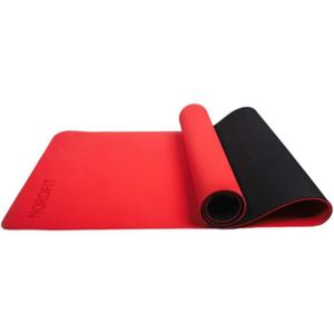 TAPIS DE SOL FITNESS Tapis de Yoga Épais en Élastomère Thermoplastique - TRAHOO - W2034 - Noir - Adulte - 183 x 61 x 0,6 cm