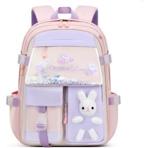 SAC À DOS Sac à dos pour Enfants - VIPITH Filles Sac d'école Primaire Durable Élève Sac à dos Sac à dos Imperméable Niveaux 1-3，ROSE