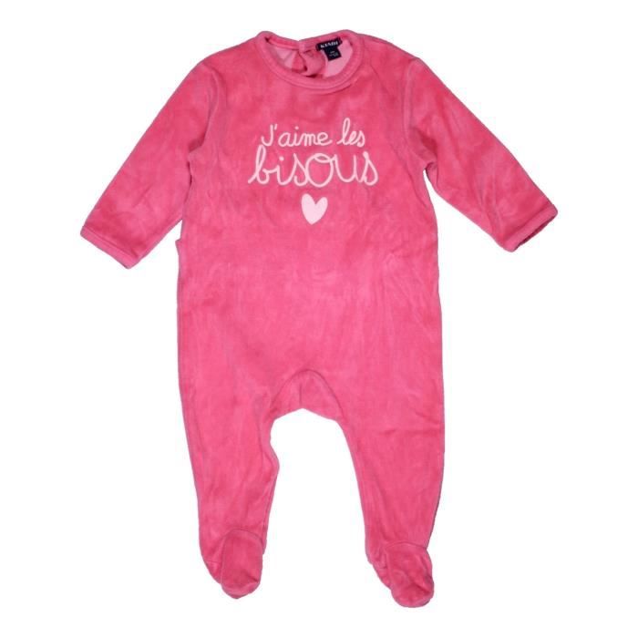 Onnodig Tactiel gevoel semester Pyjama 1 pièce bébé fille KIABI 6 mois rose hiver - vêtement bébé #1063890  Rose - Cdiscount Prêt-à-Porter