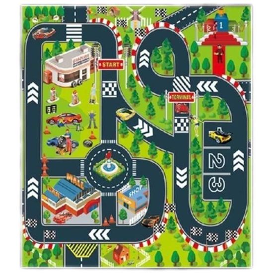 TK Course Enfants Carte De Scène De Jeu Tapis De Piste Jouet Voiture