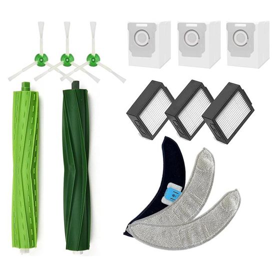 Lot De 6 Tampons Lavables Pour Robot Laveur - Compatible Roomba Combo J7+/J9+, Combo 10 Max - Microfibre Réutilisable