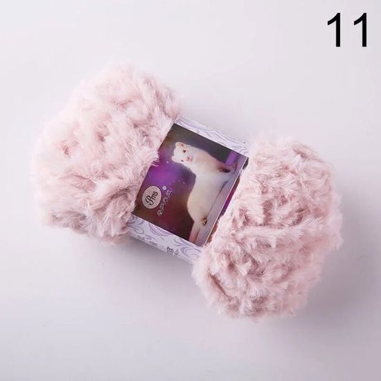 Laine à Tricoter Aux Bras - 500 G / 25 M - Épaisseur 2,5 Cm - Rose - Pour Couvertures, Sacs, Décoration - 2