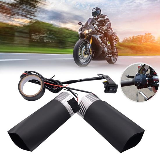 Poignées Chauffantes USB Pour Moto Et Vélo - Température Réglable, Antidérapantes, Montage Facile