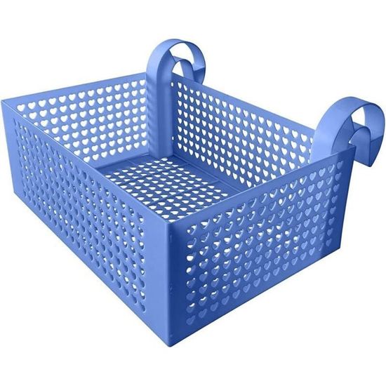 AROMUJOY Panier Rangement Bord Piscine Avec Porte-Gobelet - Accessoire Pratique Gris