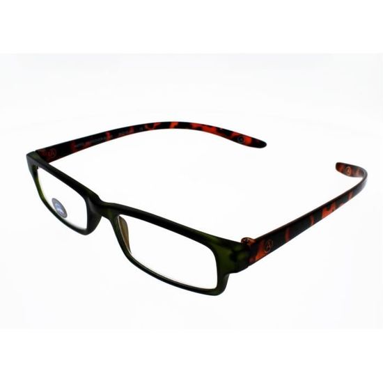 LUNETTE DE LECTURE LUMIERE BLEUE - VERT BRILLANT 52-18-155 +1 PRIX NET