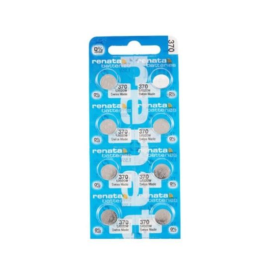 New SEIKO Or RENATA Watch Battery 370 SR920W Hi-drain 371 SR920SW Lo-drain - Foto 5