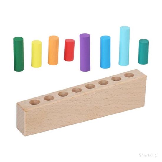 Jouet Montessori En Bois Triage Couleurs - 12 Couleurs Avec Figurines, Apprentissage Comptage Et Couleurs