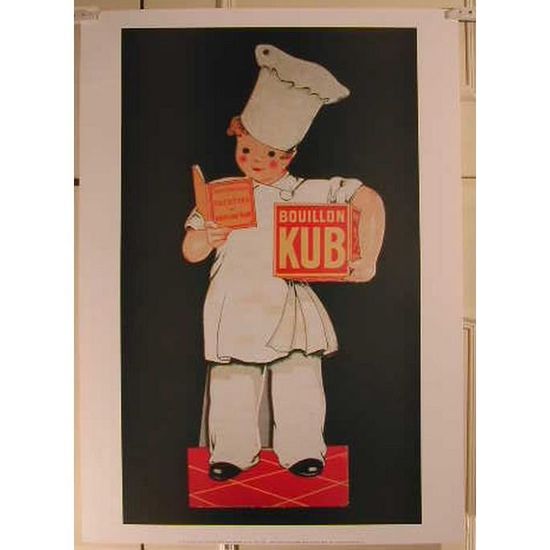 Bouillon Kub 50x70cm AFFICHE POSTER Cdiscount Maison