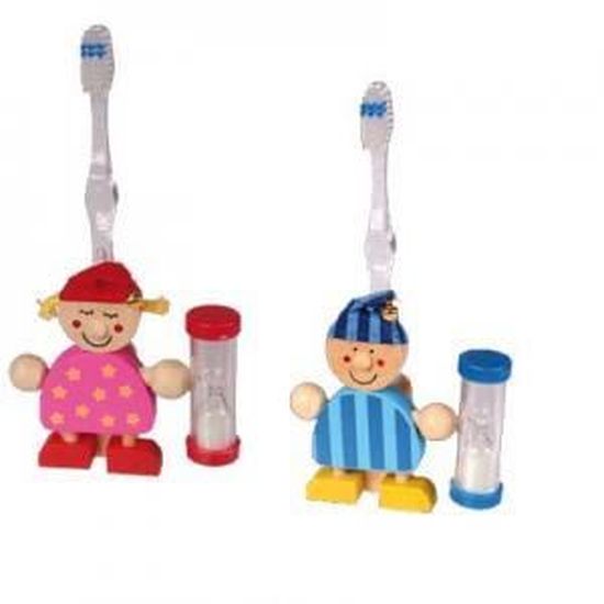 Porte brosse à dents avec sablier