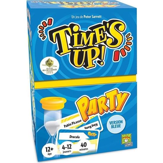 Asmodée - Repos Production - Time's Up! : Party - Version Bleue - Jeu de société - À partir de 12 ans - 4 à 12 joueurs - 40 minutes