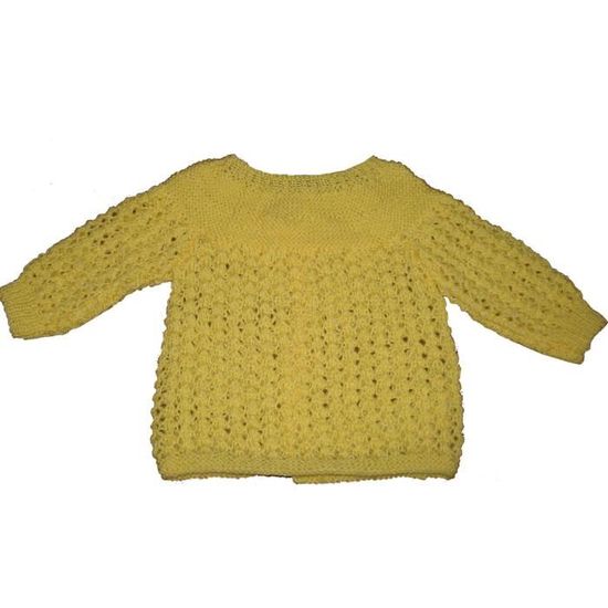 Brassiere Jaune Naissance En Laine Layette 100 Acrylique Cdiscount Puericulture Eveil Bebe