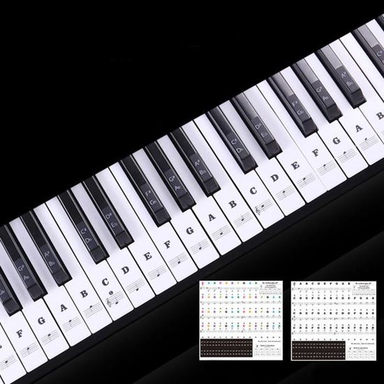 Autocollant de clavier de pianoAutocollant de clavier de piano  