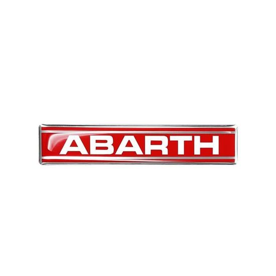 Abarth Logo 3D Officiel Autocollant Pour Fiat 500X Avant - 75x69 Mm - Résine Polyuréthane Italie