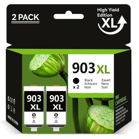 4 Cartouches D'encre Compatibles HP 903XL - Pour Imprimantes Officejet Pro 6970, 6960, 6950 - 11