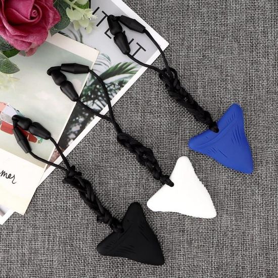 Collier à Mâcher Sensoriel - Silicone Alimentaire, Sécurité Boucle Détachable - Pour Enfants, TDAH, Besoins Sensoriels
