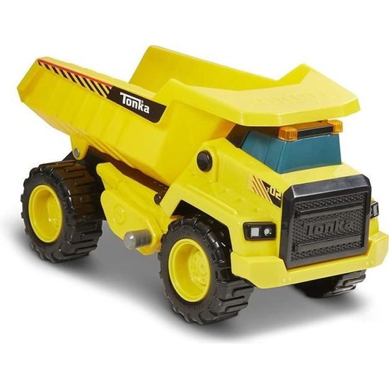TONKA. Camion benne hydraulic en tôle et plastique rouge et