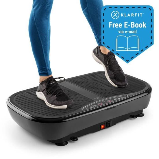 Tunturi Cardio Fit V30 Plateforme vibrante - Bandes de résistance et télécommande