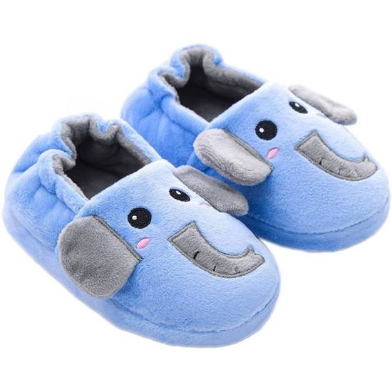 Chausson Enfant Fille Peluche Pantoufle Fille Chausson Garçon Chaussons  Hiver Animaux Dinosaure Slippers Chaussons Bébé Antidérapant Chaussures  pour