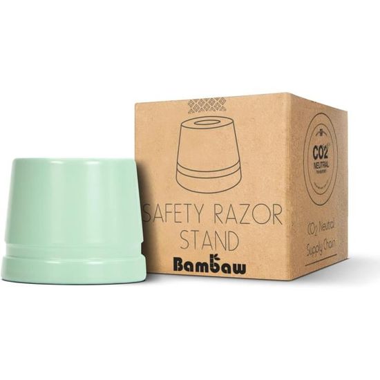 Support Pour Rasoir De Sécurité En Acier Inoxydable - Argenté, 4x4x3,1 Cm, Neuf