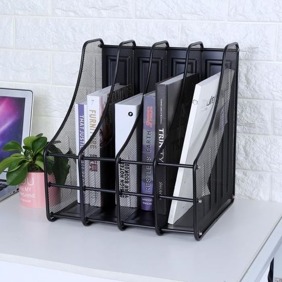 Organisateur De Bureau Empilable 4 Niveaux Dasher - Range Documents A4, Classeurs, Dossiers